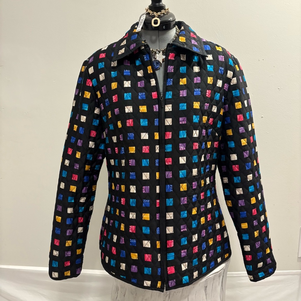 SilkLand Multicolor Quilted Jacket